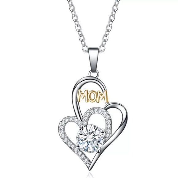 Beautiful “Mom” 925 Necklace - Picture 1 of 12